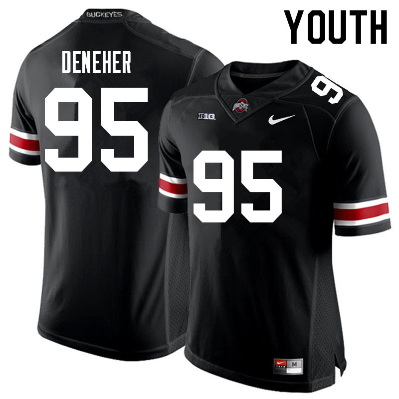 Youth #95 Jack Deneher Ohio State Buckeyes College Football Jerseys Sale-Black